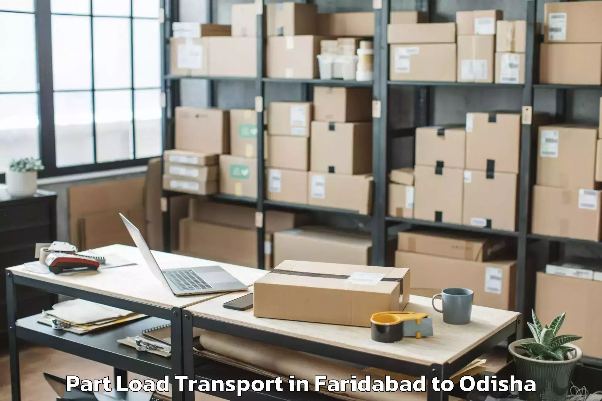 Easy Faridabad to Khajuripada Part Load Transport Booking